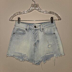 RSQ Jean Shorts High Rise, Distressed/Ripped Denim – Size 25